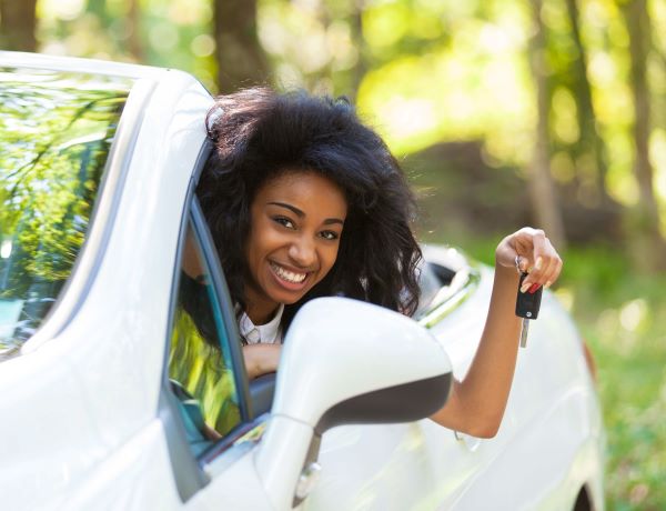 Student Behind Car